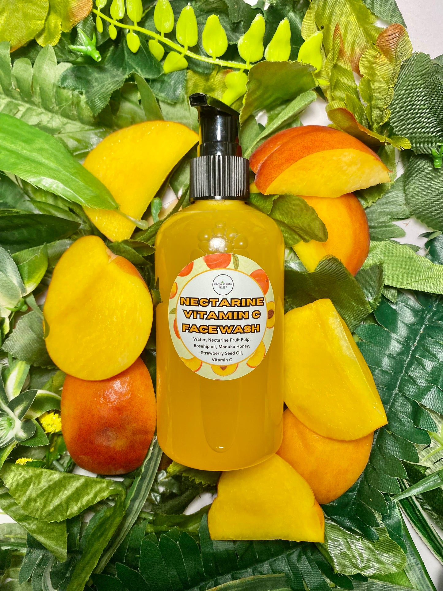 Nectarine Vitamin C Natural Face Wash