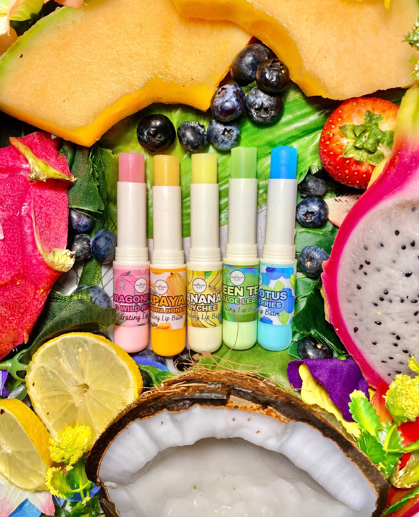 Hydrating Lip Balm Variety Pack - 5 lipbalms total