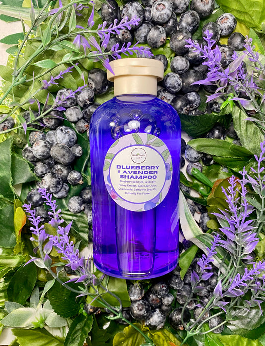 Blueberry Lavender Natural Shampoo for Healthy hair 14 ounces