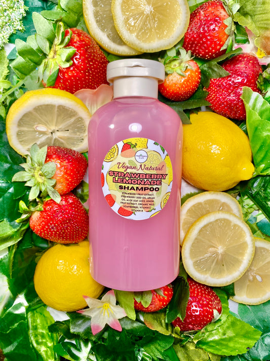 Strawberry Lemonade Natural Shampoo for Healthy Hair 14 ounces