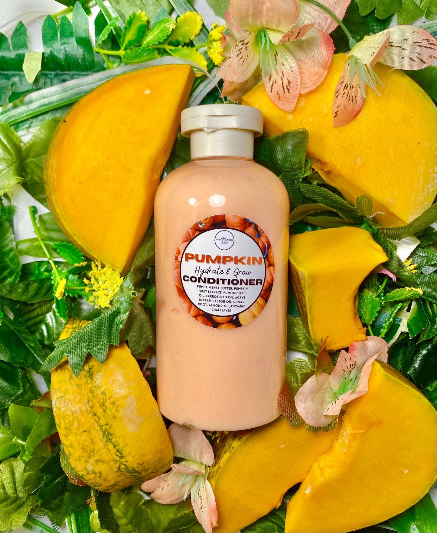 Pumpkin & Agave Nectar Natural Vegan Conditioner for Healthy Hair 14 ounces