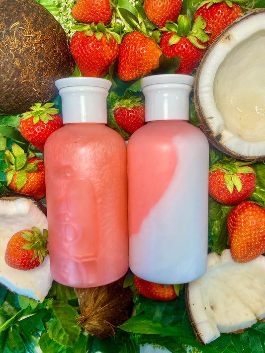 Coconut Hibiscus Natural Shampoo + Conditioner Set for Healthy Hair 14 ounces each