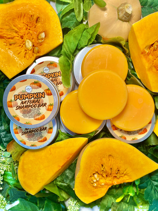 Pumpkin Natural Vegan Shampoo Bar + Conditioner Set for Healthy Hair 14 ounces each