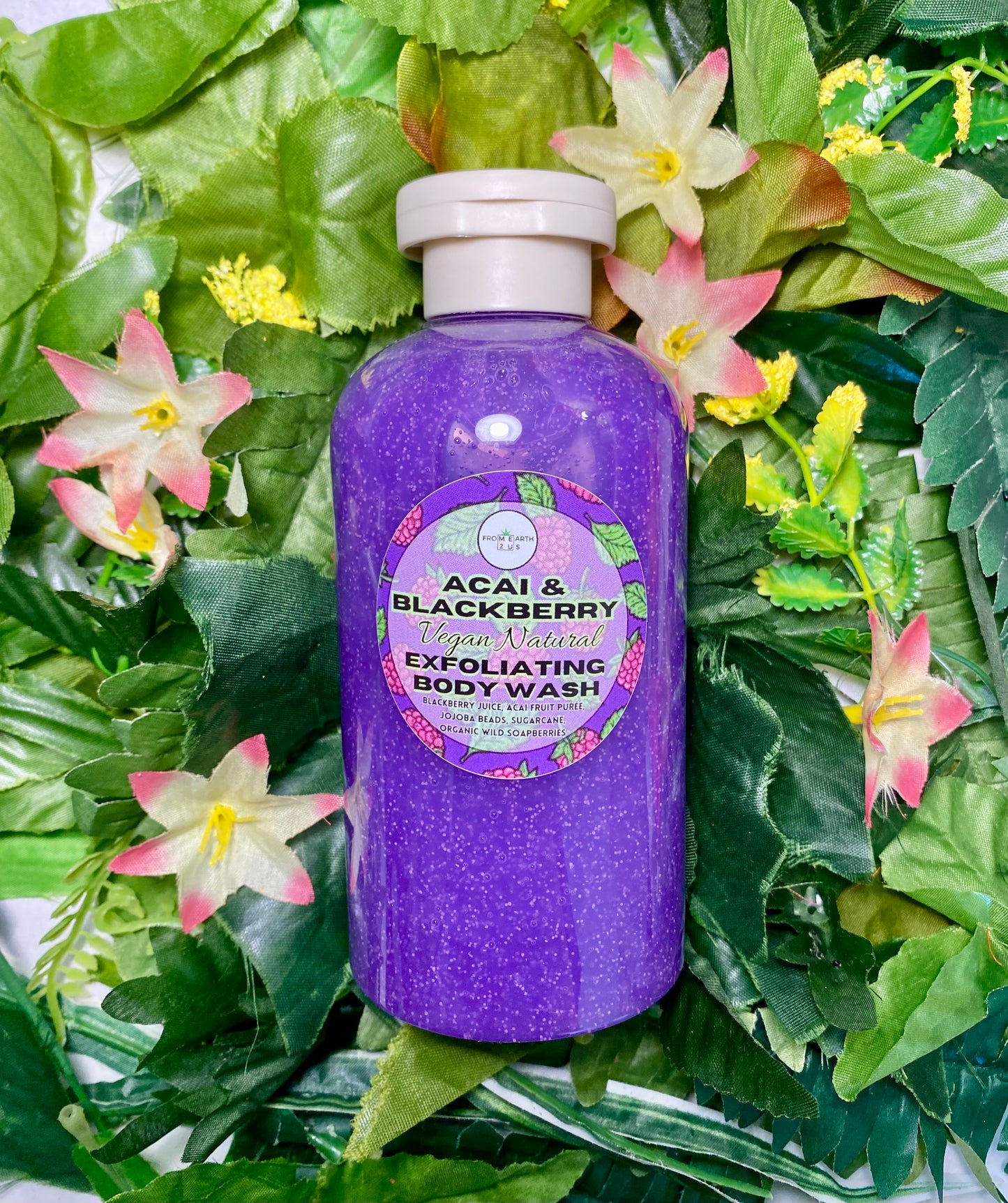 Acai & BlackBerry Body Wash Organic Body Wash 16 ounces