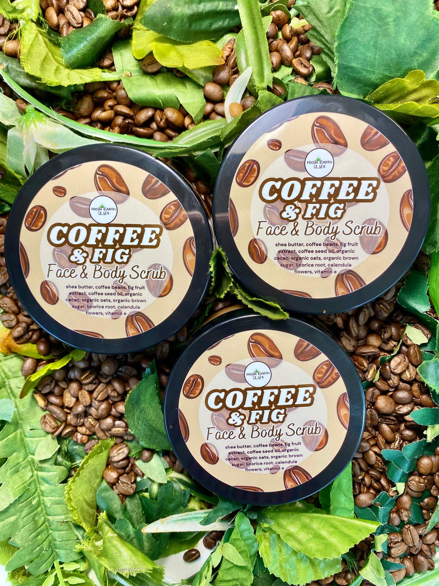 Coffee & Fig Natural Face + Body Exfoliating Scrub