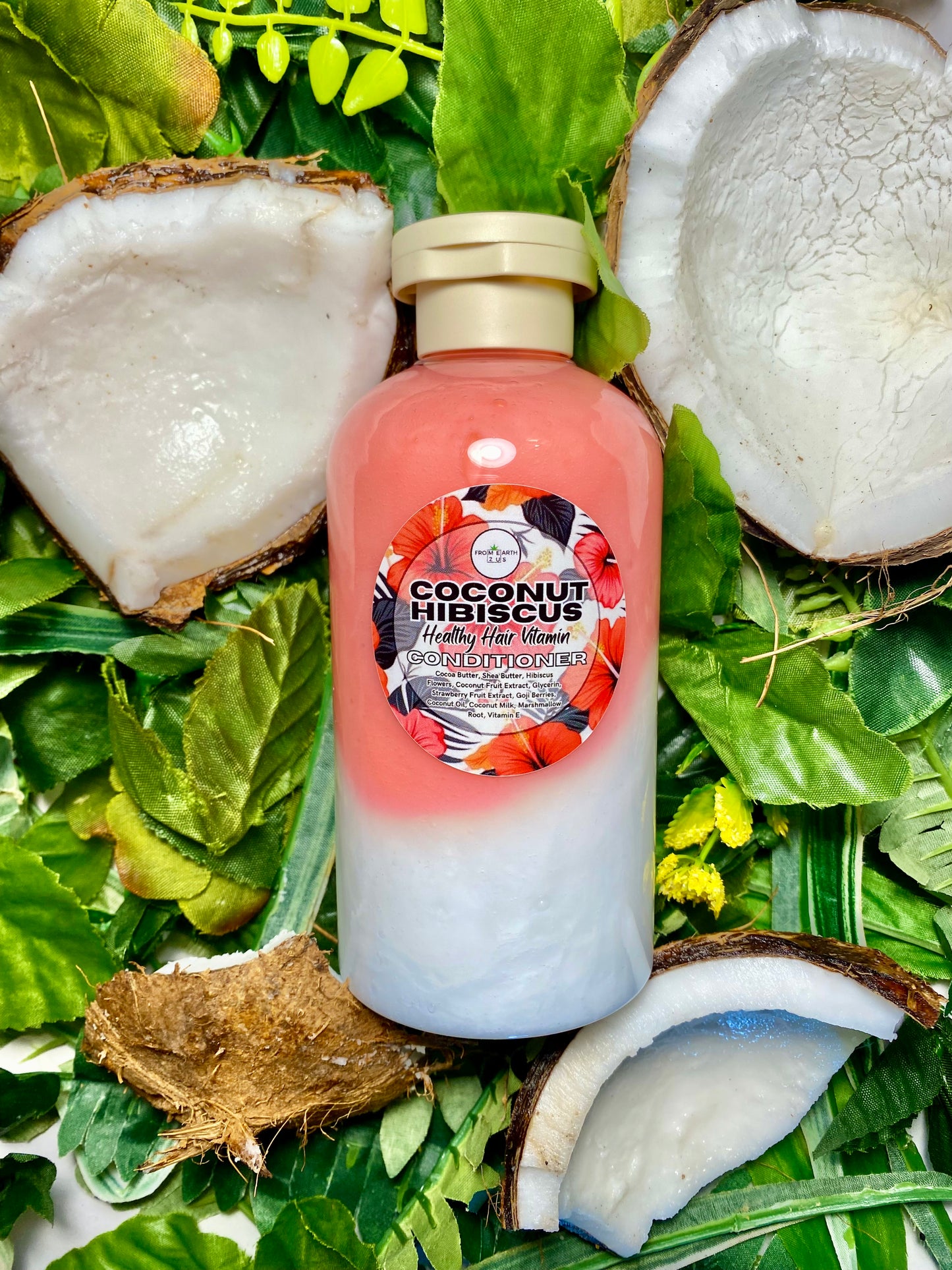 Coconut Hibiscus Natural Conditioner for Healthy Hair 14 ounces