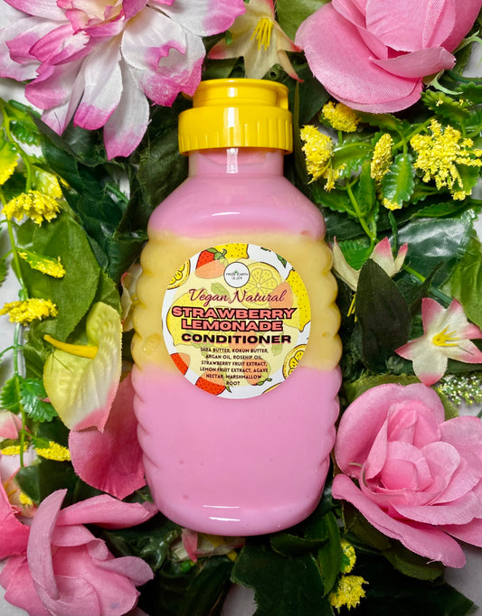 Strawberry Lemonade Natural Conditioner for Healthy Hair 16 ounces