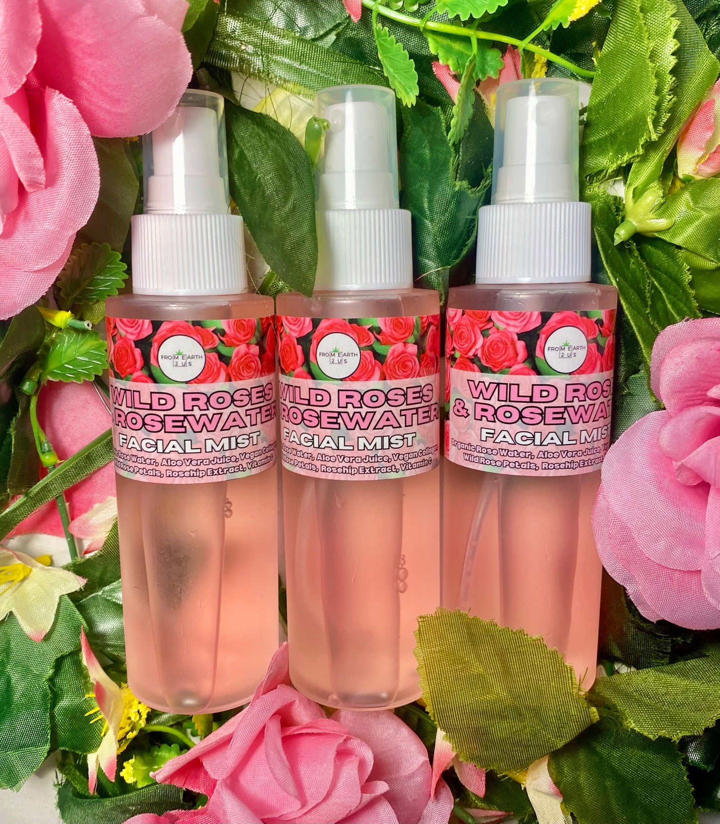 Wild Roses & Rosewater Hydrating Facial Mist Spray