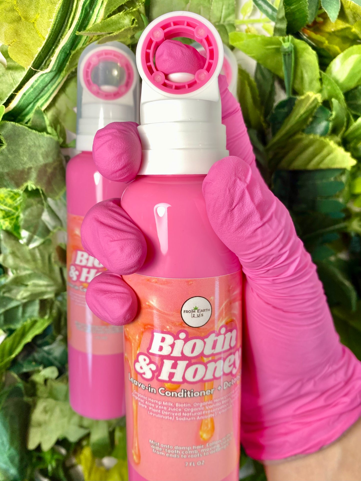 BIOTIN Natural Hair Detangling Spray & Leave-in Conditioner