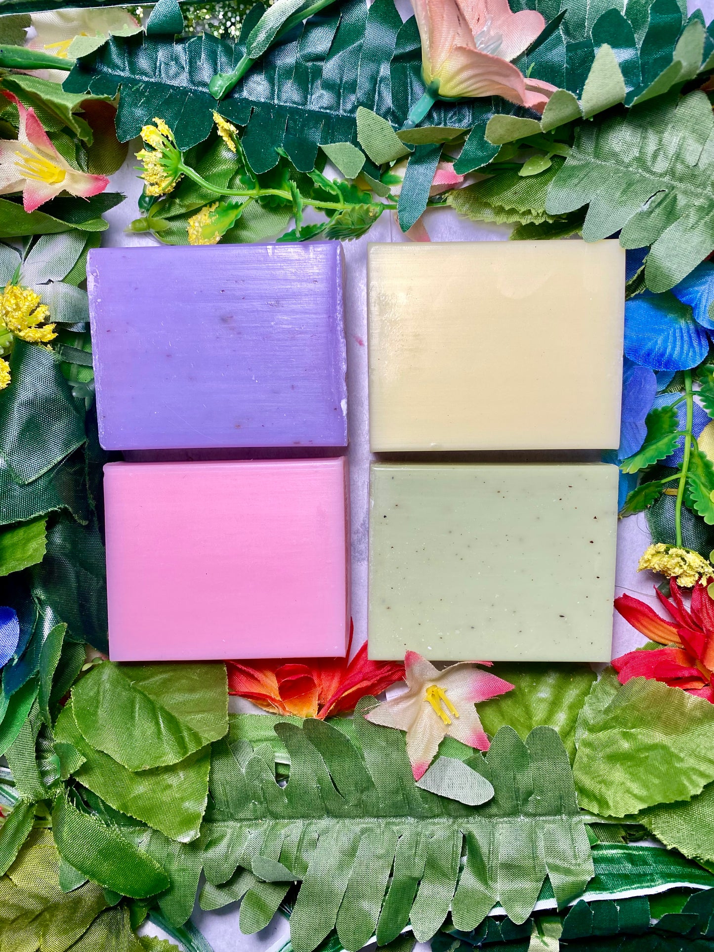 Natural Soap Bar Assorted Gift Set Bundle of 4 Soaps