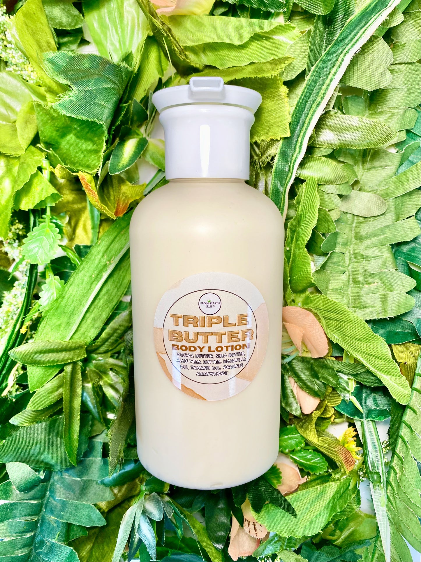 Triple Butter Natural Body Lotion 14 Ounces