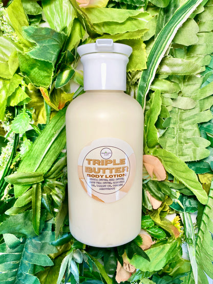 Triple Butter Natural Body Lotion 14 Ounces
