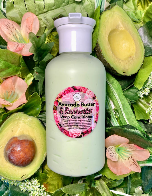 Avocado Butter & Rosewater Deep Conditioner for Healthy Hair