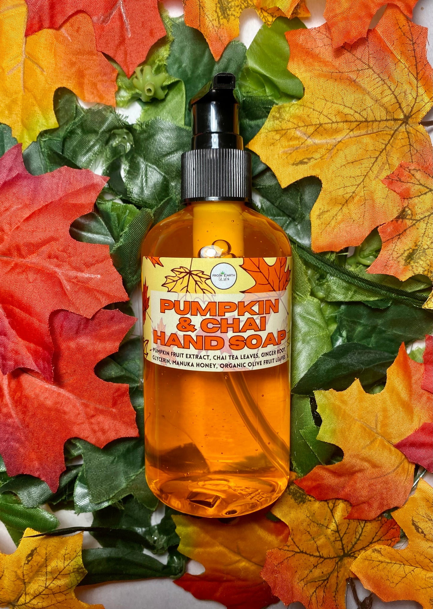 Organic Pumpkin & Chai Natural Vegan Liquid Hand Soap