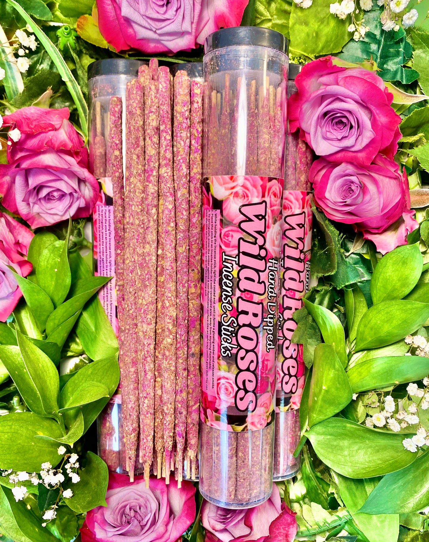 Wild Rose Hand Rolled Incense Sticks