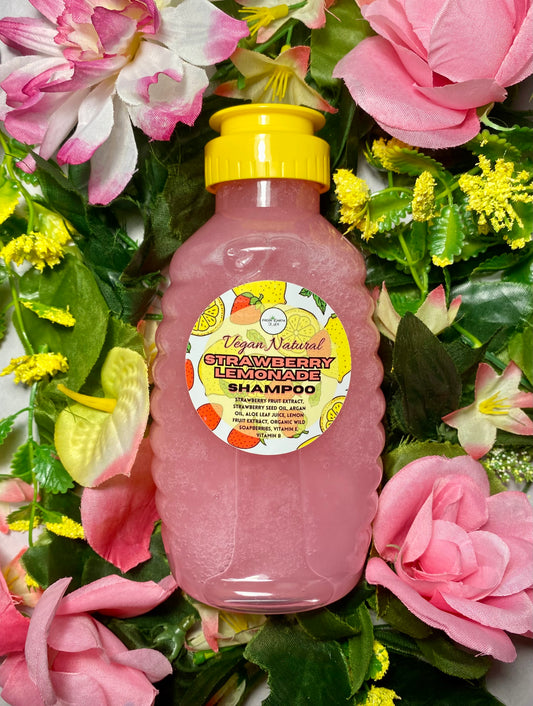 Strawberry Lemonade Natural Shampoo for Healthy Hair 16 ounces