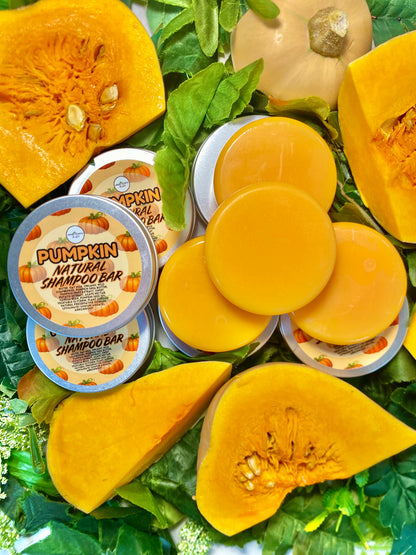 Pumpkin Natural Vegan Shampoo Bar + Conditioner Set for Healthy Hair 14 ounces each