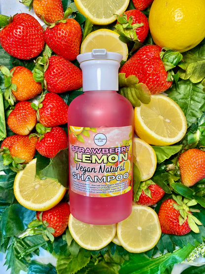 Strawberry Lemonade Natural Shampoo for Healthy Hair 14 ounces