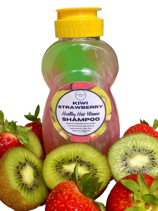 Strawberry + Kiwi Natural Shampoo for Healthy hair 16 ounces