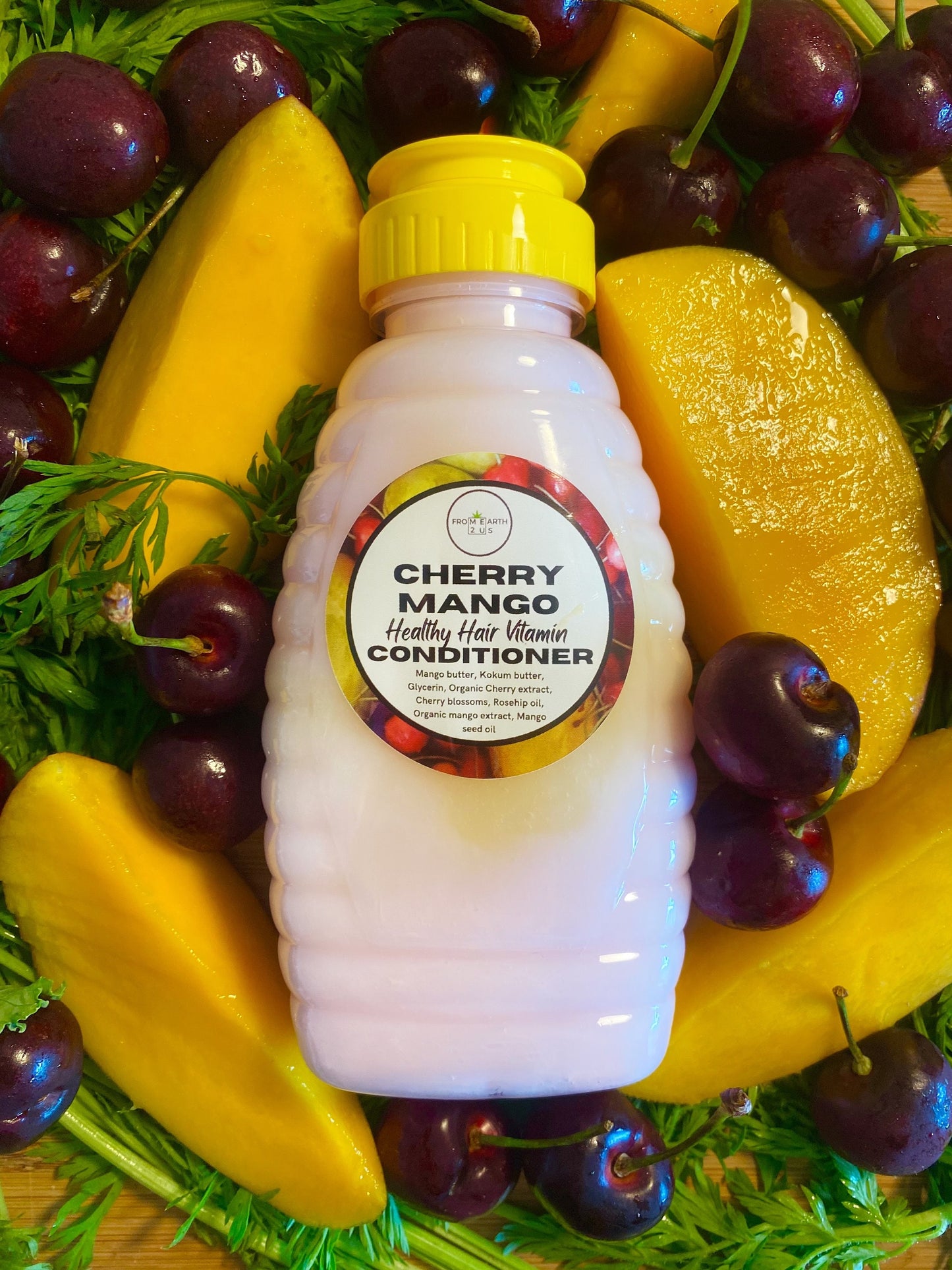 Cherry Mango Natural Conditioner for Healthy Hair 16 ounces