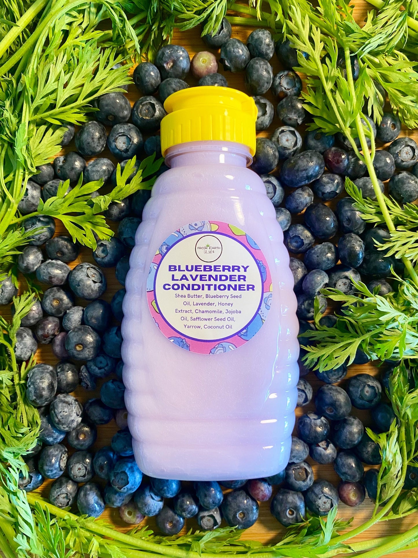 Blueberry Lavender Natural Conditioner for Healthy Hair 16 ounces