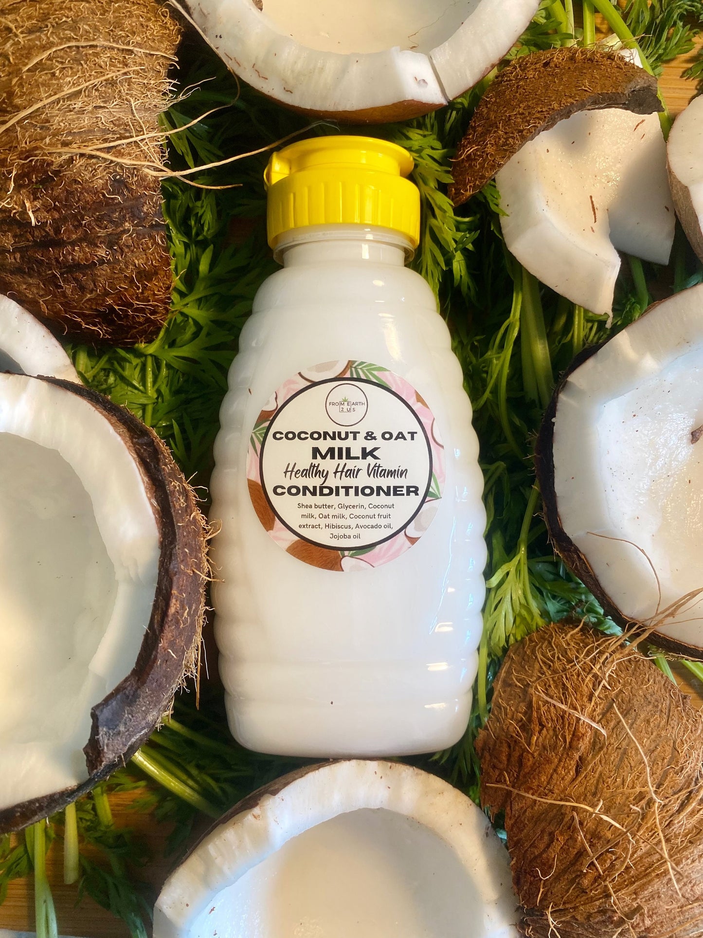 Coconut Oat Milk Natural Conditioner for Healthy Hair 16 ounces