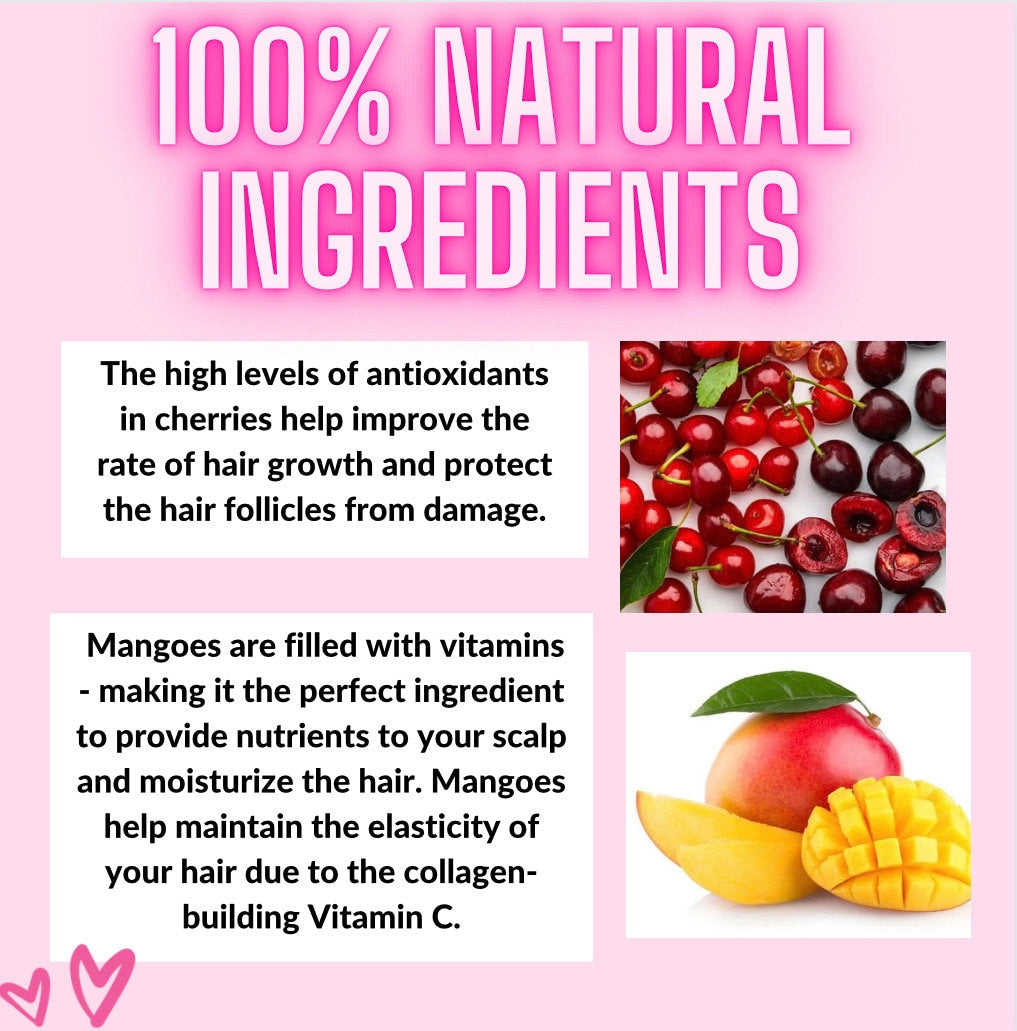 Cherry Mango Natural Conditioner for Healthy Hair 16 ounces