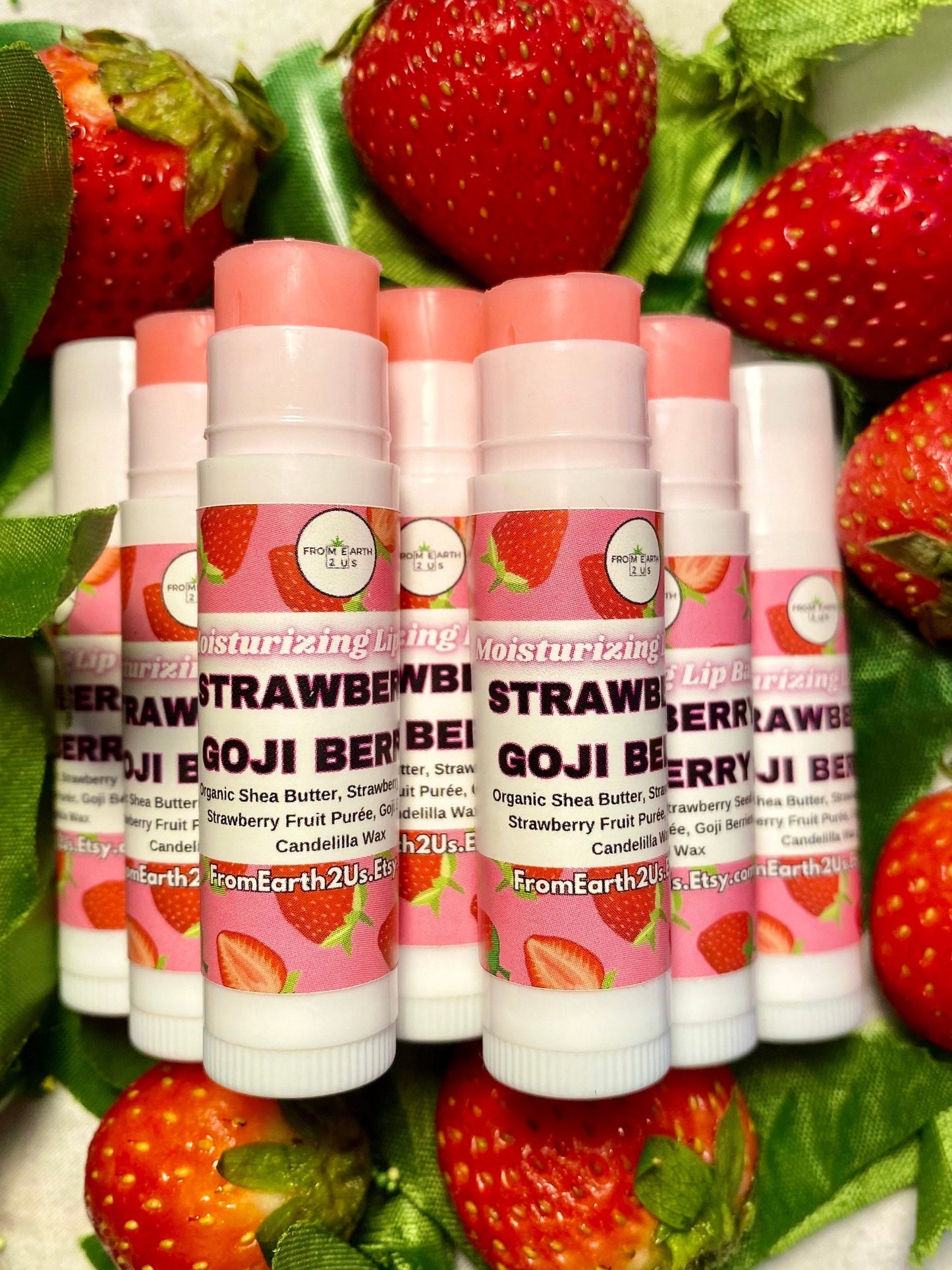 Strawberry & Goji Berry Moisturizing Lip Balm