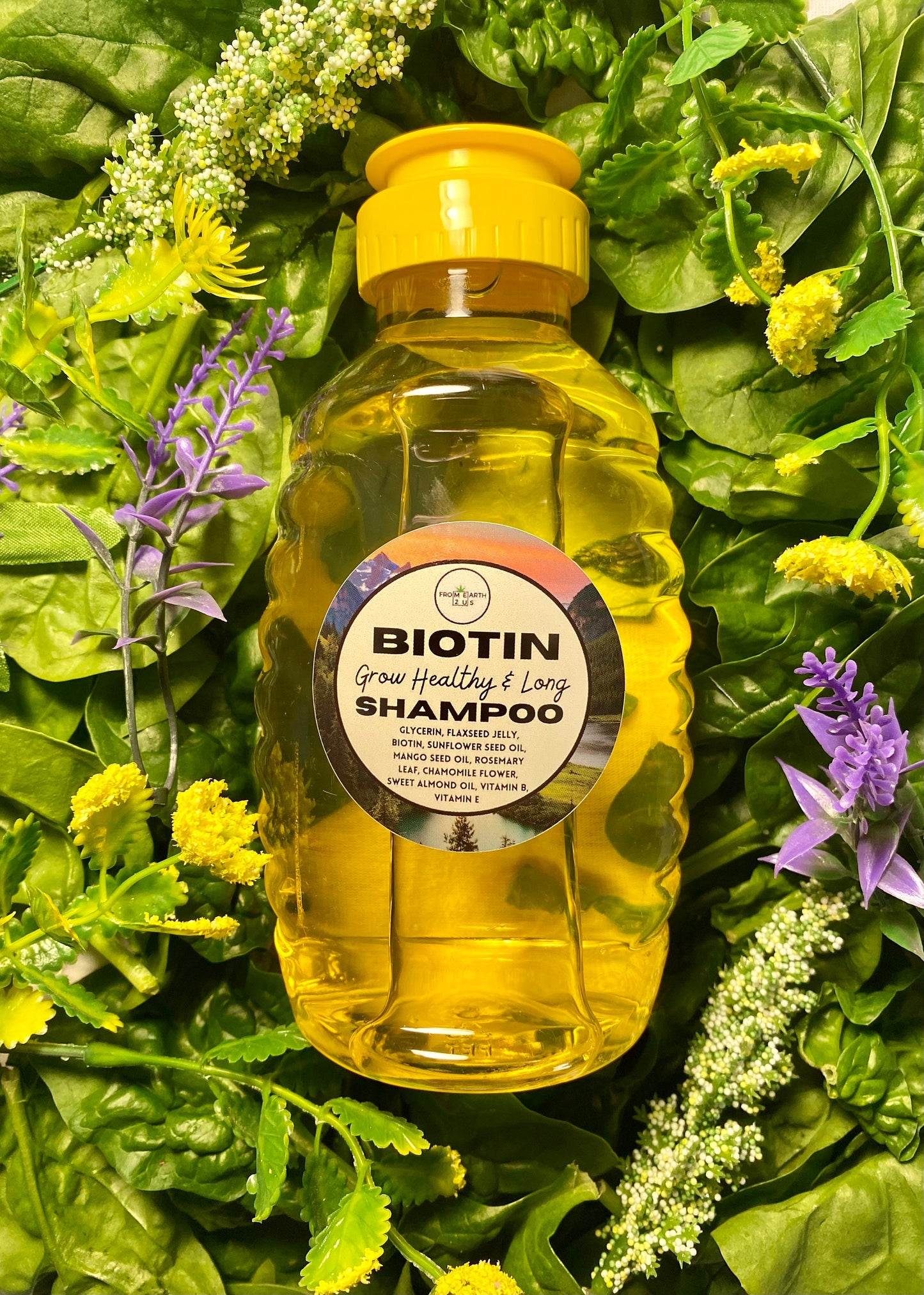 BIOTIN Natural Vegan Shampoo for Healthy Hair 16 ounces