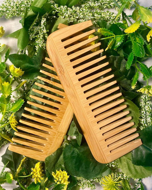 Bamboo Wide Tooth Comb for Healthy Hair