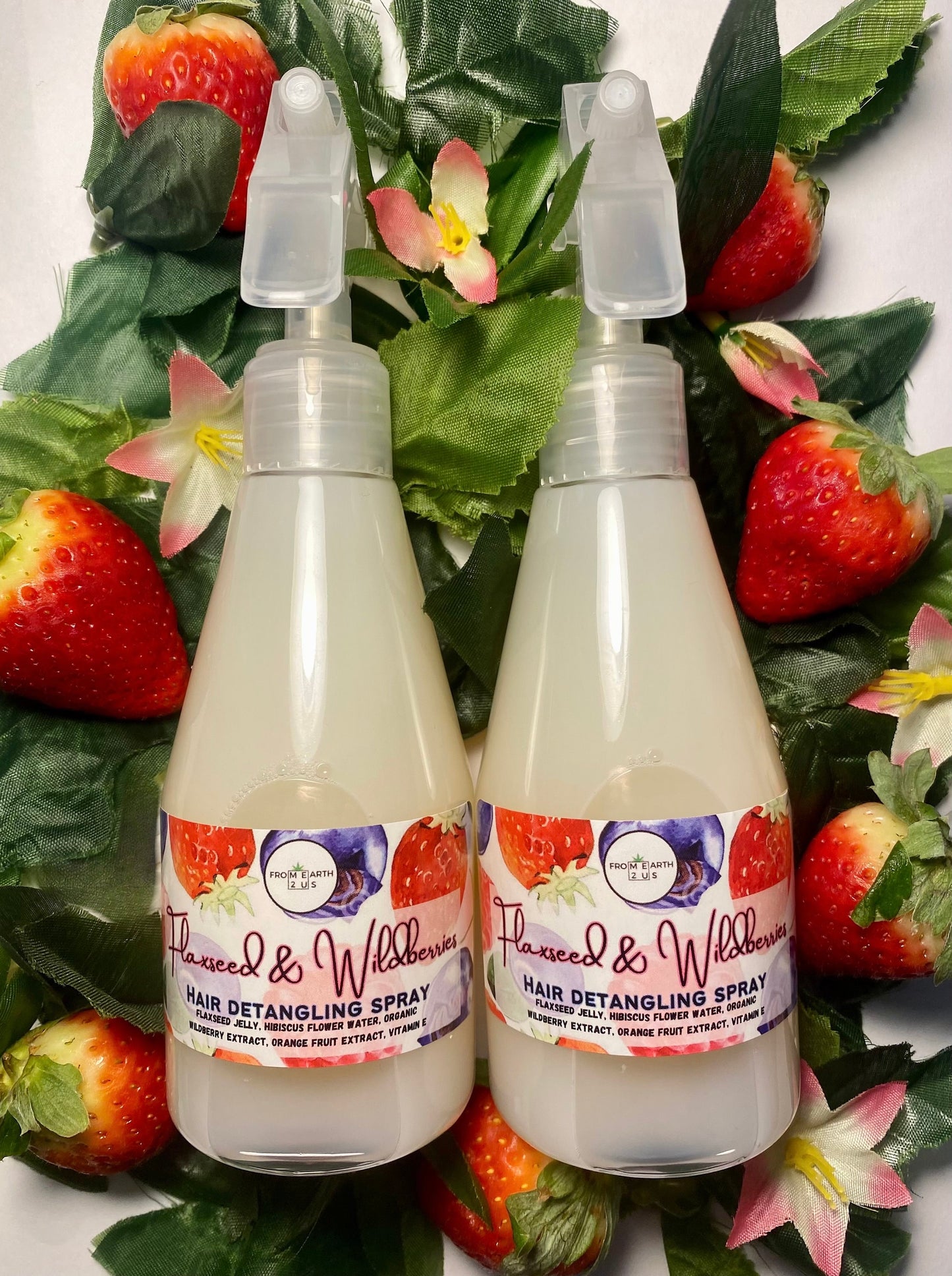 Flaxseed & Wildberries Natural Hair Detangling Spray