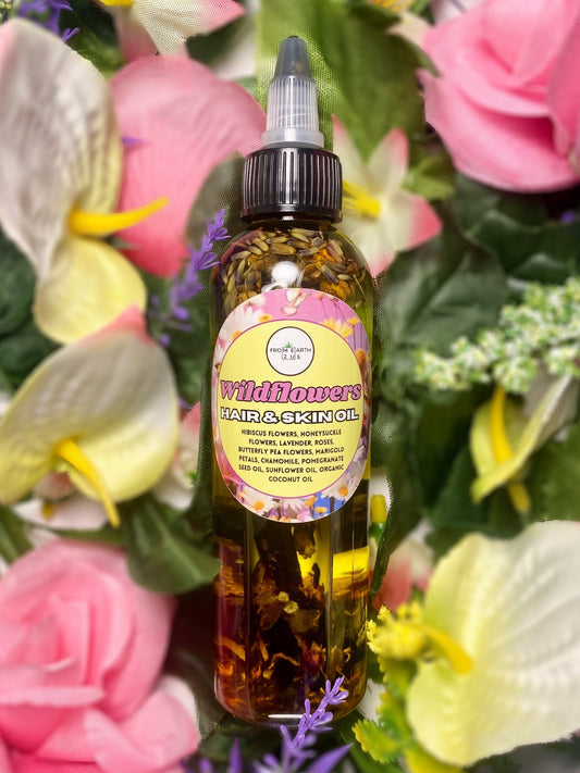 Organic Wildflowers Moisturizing Hair & Skin Oil