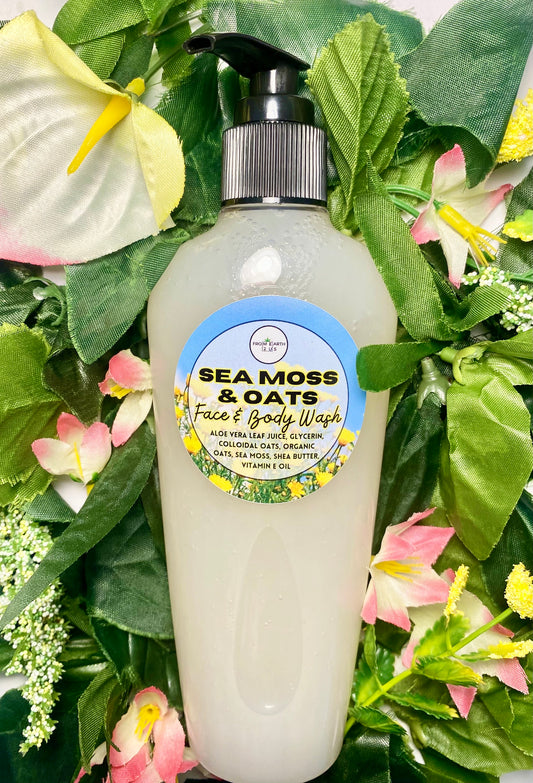 Sea Moss + Oat Natural Face & Body Wash