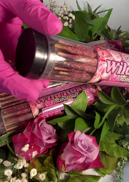 Wild Rose Hand Rolled Incense Sticks