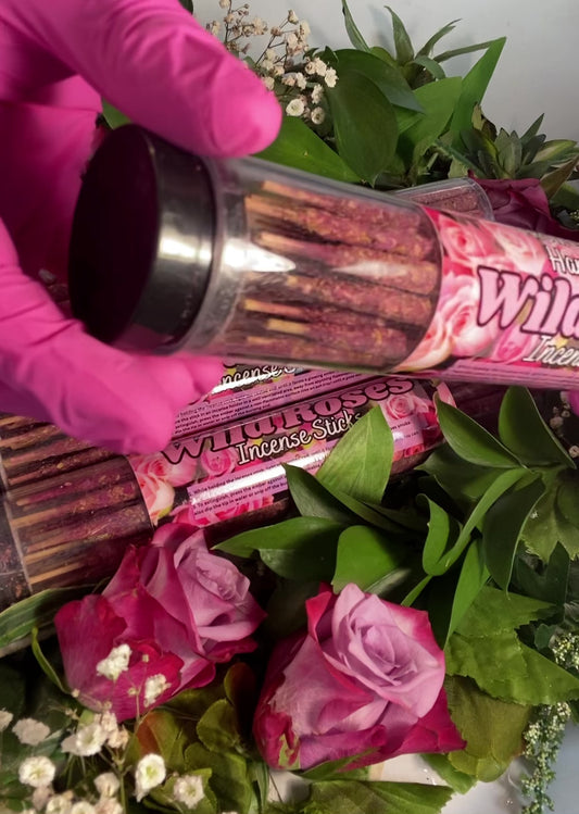Wild Rose Hand Rolled Incense Sticks